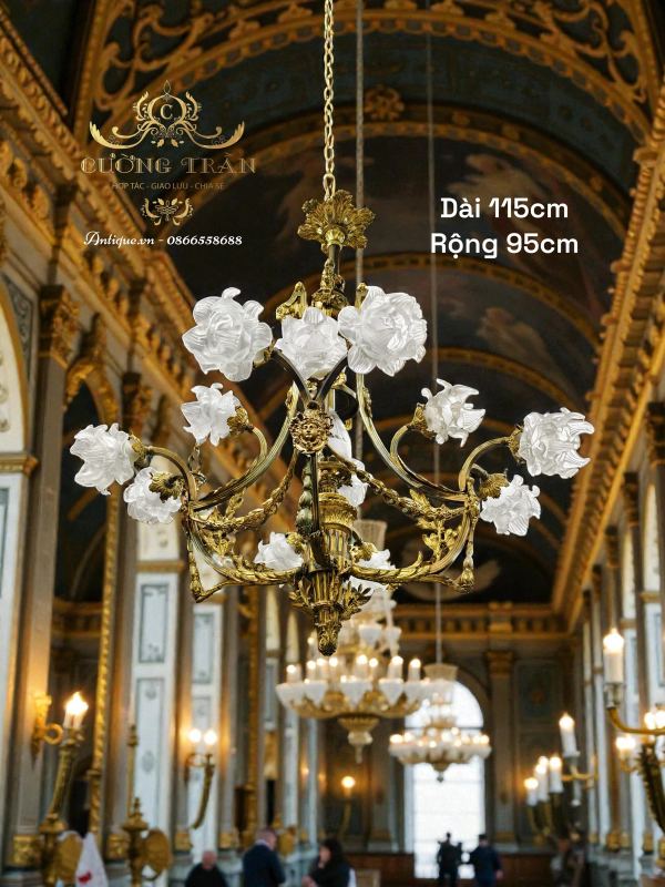 Đèn chùm hoa Pháp, dài 115cm – ảnh 1
