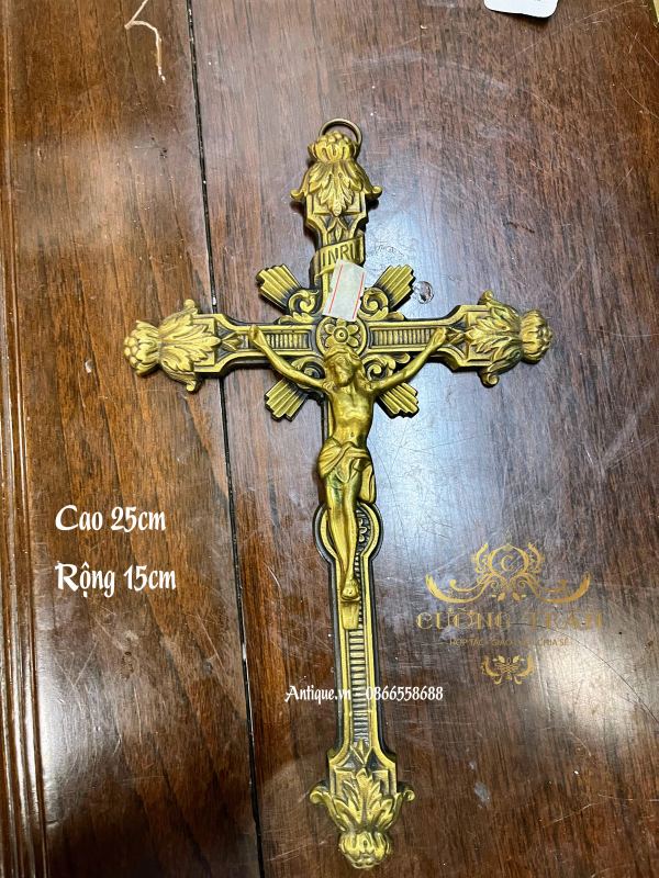 Thánh giá cổ Pháp, dài 33cm – ảnh 1