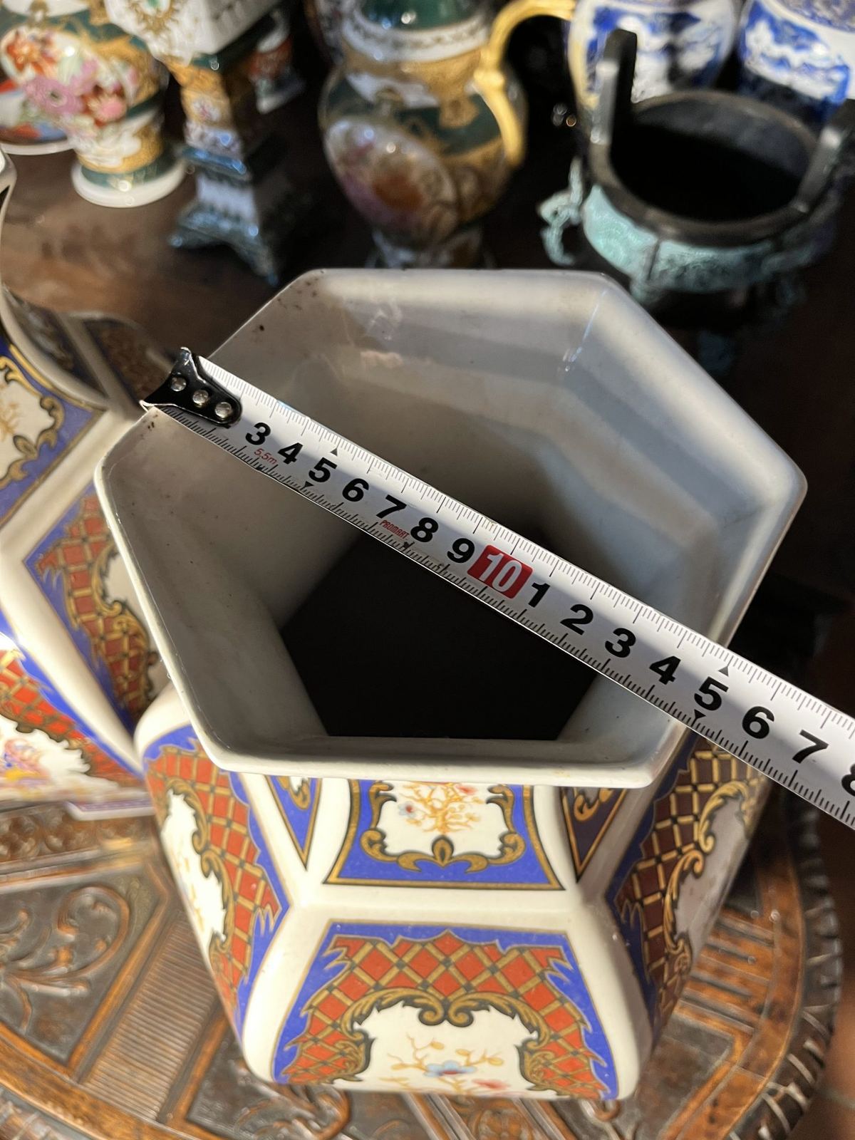 Cặp bình sứ Italy, cao 42cm – ảnh 6