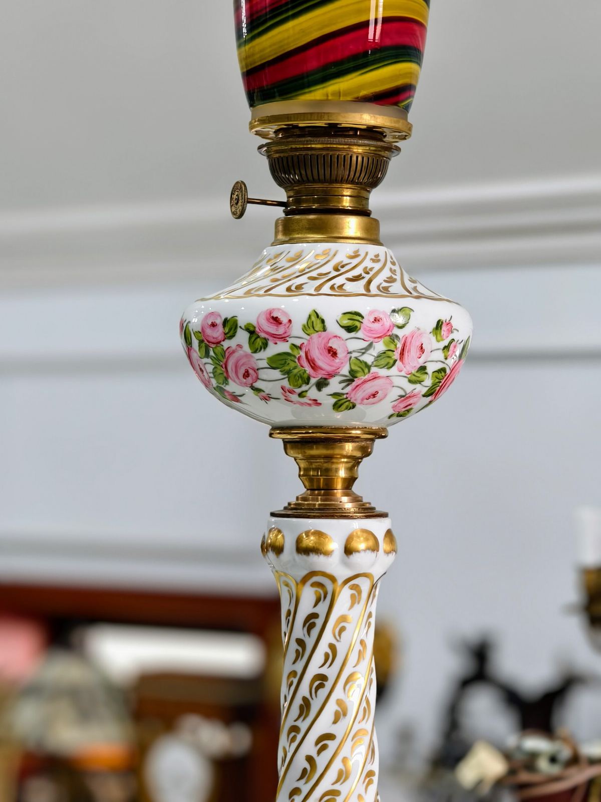 Đèn dầu Pháp, cao 107cm – ảnh 4