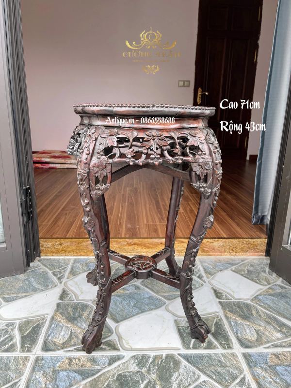 Đôn gỗ mặt đá – ảnh 1