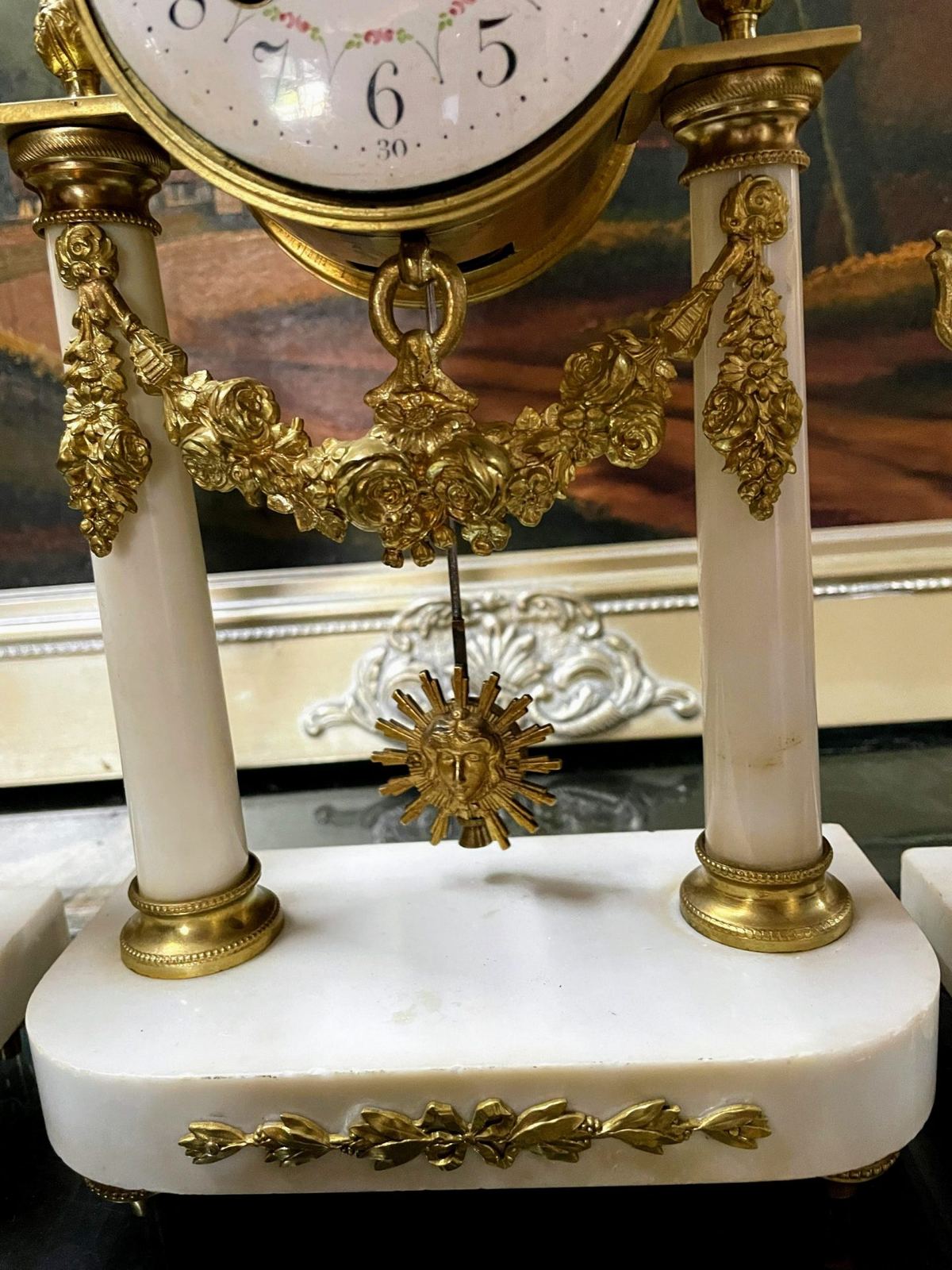 Bộ đồng hồ 3 món Pháp, cao 41cm – ảnh 4