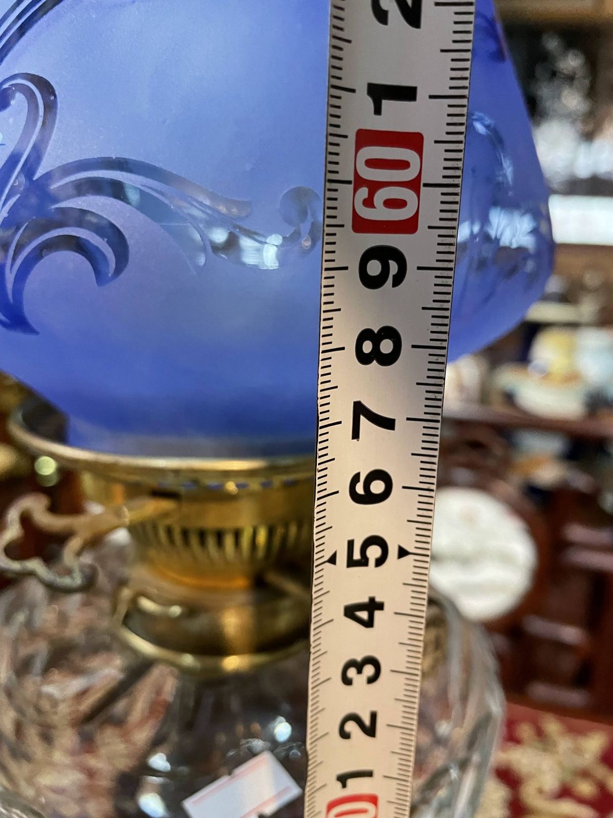 Đèn dầu Pháp, cao 84cm – ảnh 8