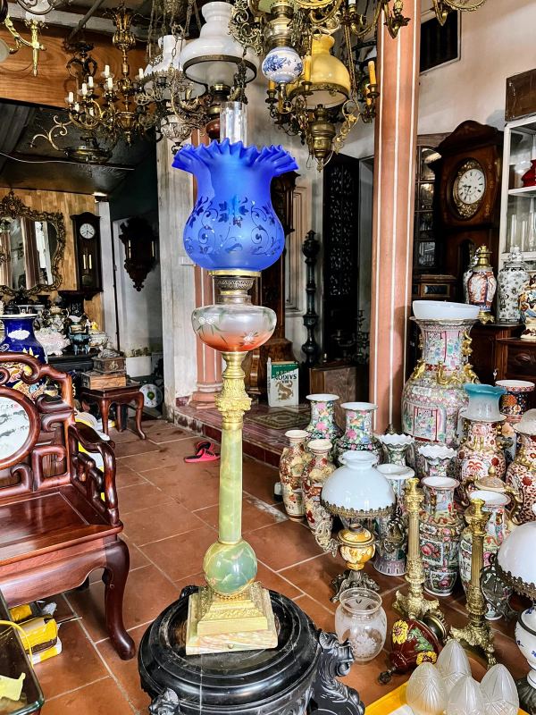 Đèn dầu Pháp, cao 87cm – ảnh 1