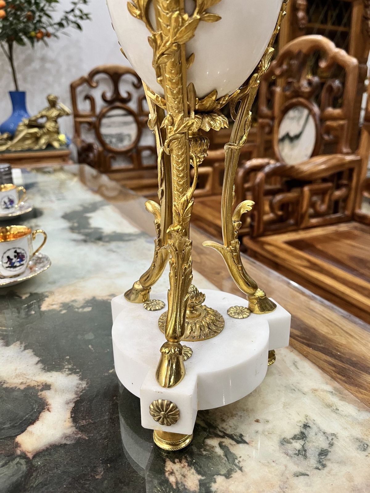 Đèn dầu Pháp, cao 80cm – ảnh 5