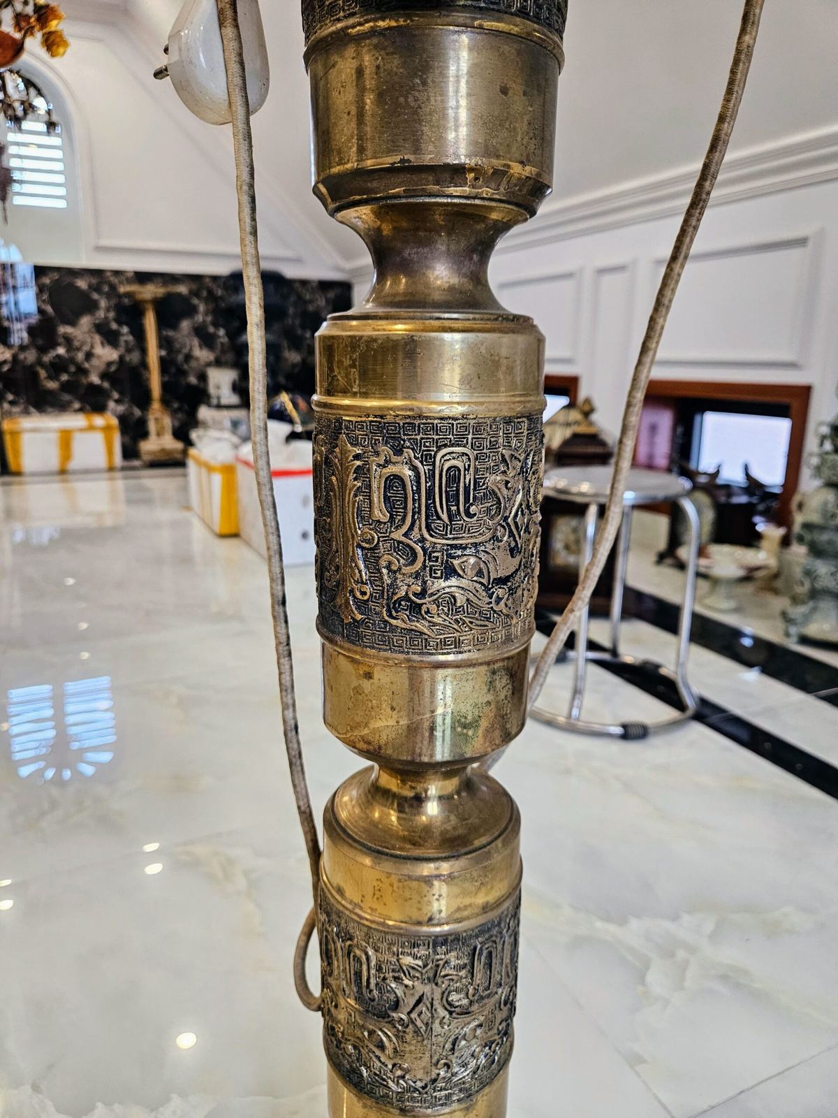 Điện thoại quay số cổ điển Ý, cao 108cm – ảnh 4