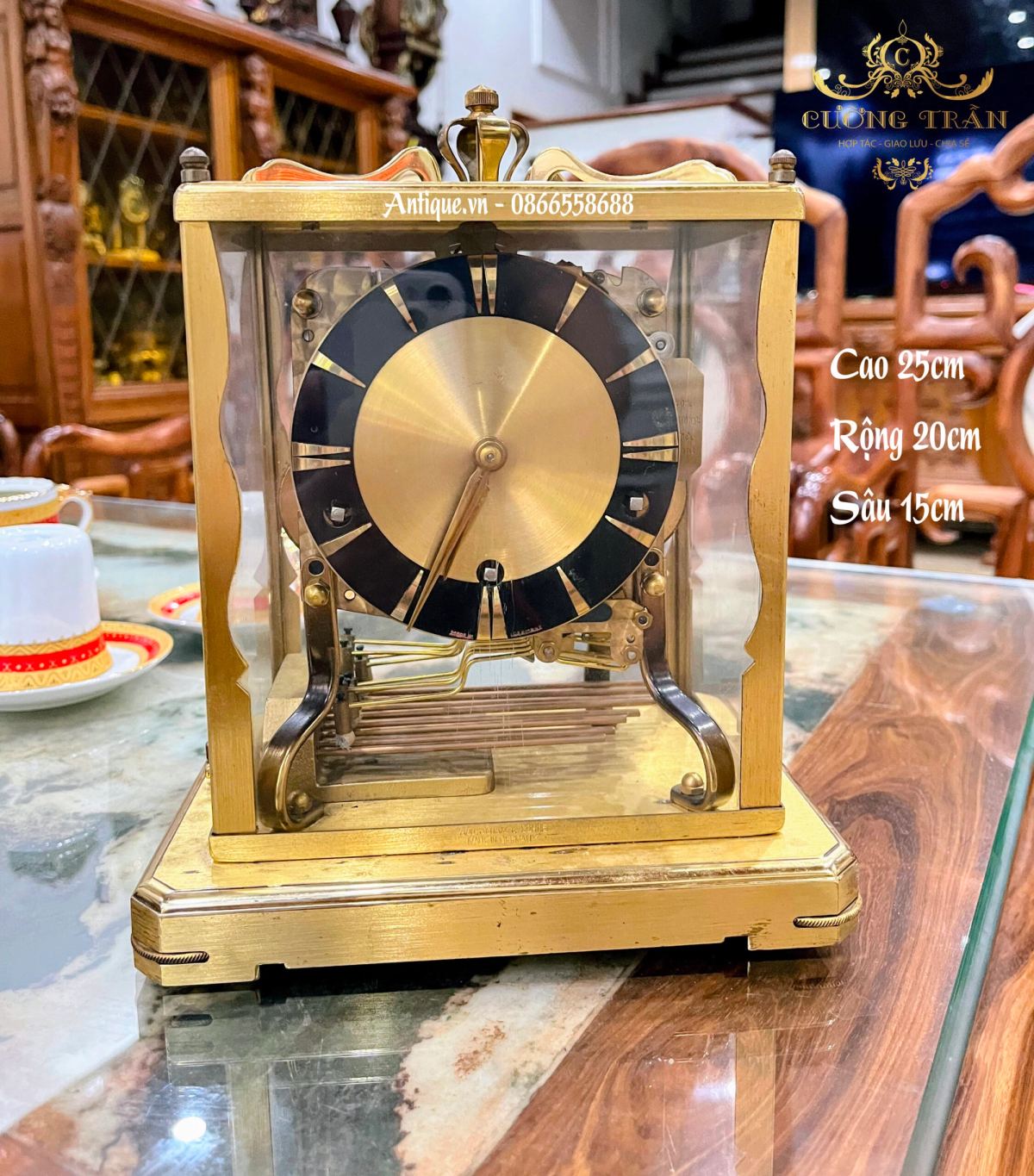 Đồng hồ để bàn Đức, cao 25cm – ảnh 1