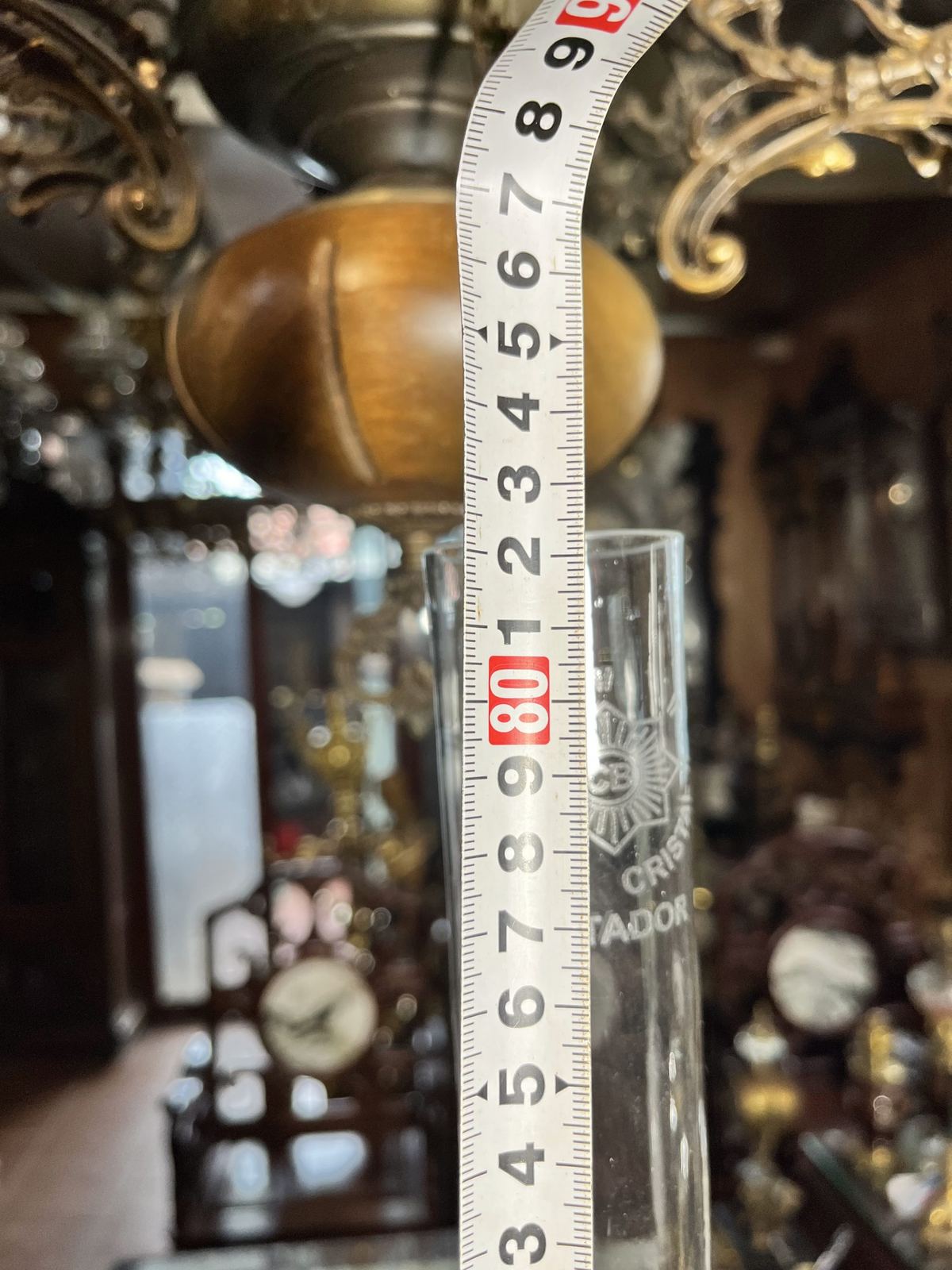 Cặp đèn dầu Pháp, cao 82cm – ảnh 5