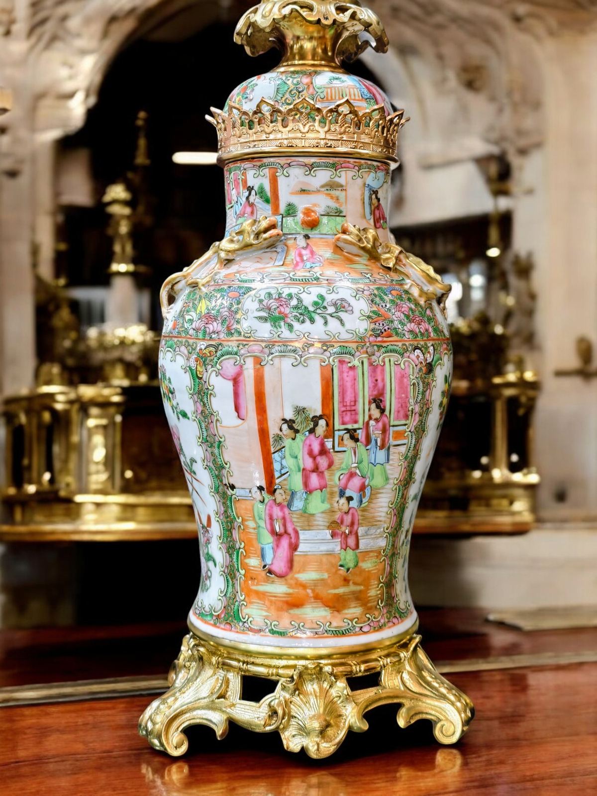 Cặp đèn dầu sứ – ảnh 4