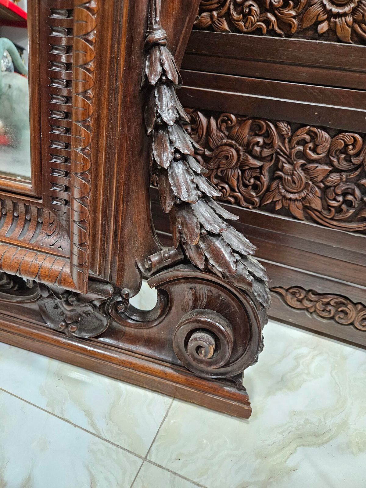 Gương gỗ Pháp, cao 180cm – ảnh 5