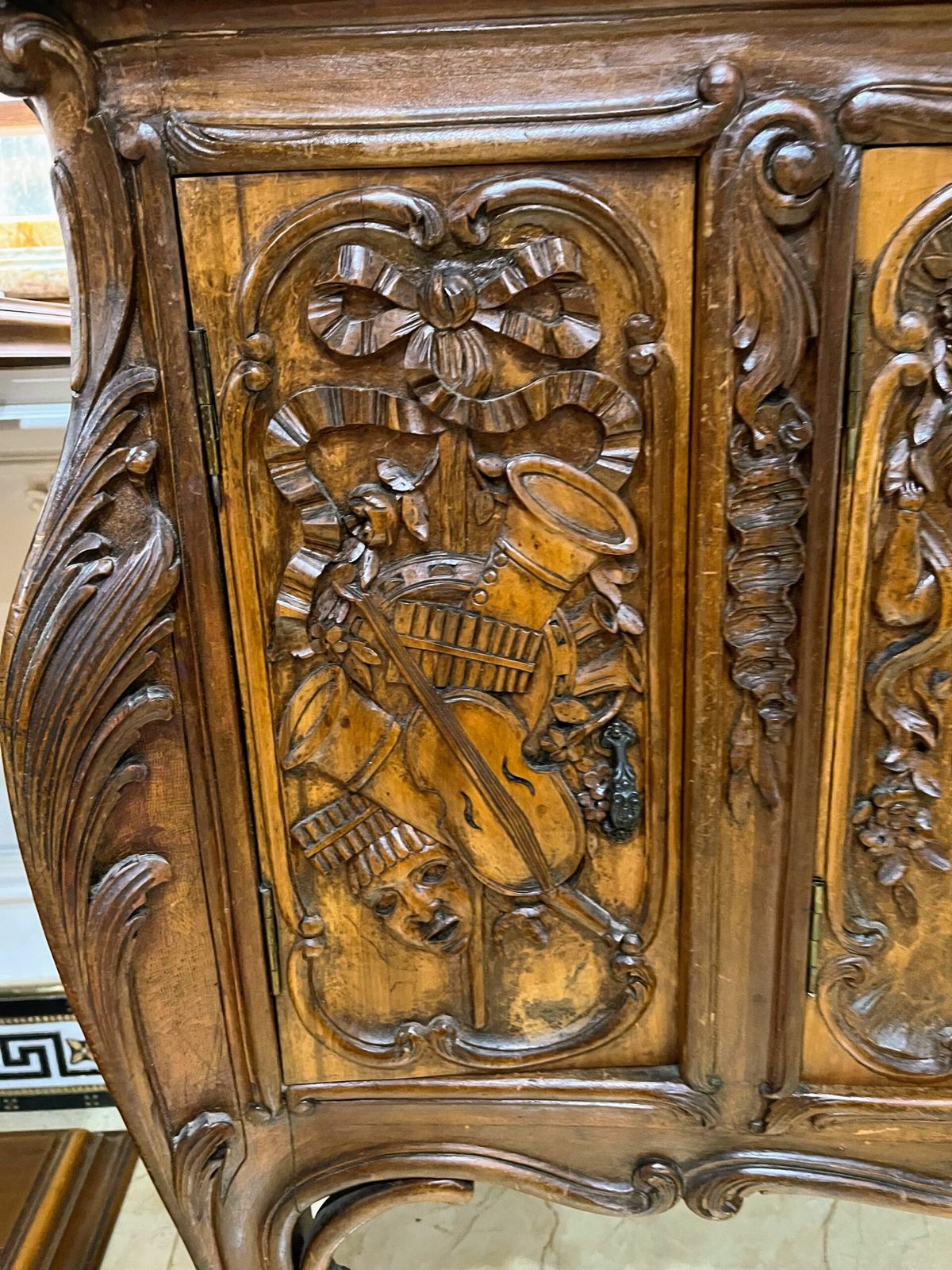 Tủ gỗ Pháp, cao 102cm – ảnh 7