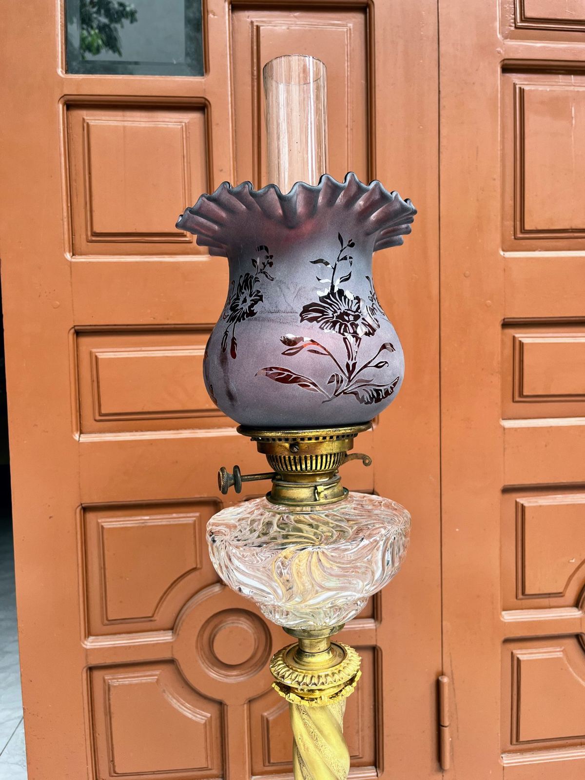 Đèn dầu bàn Pháp, cao 103cm – ảnh 2