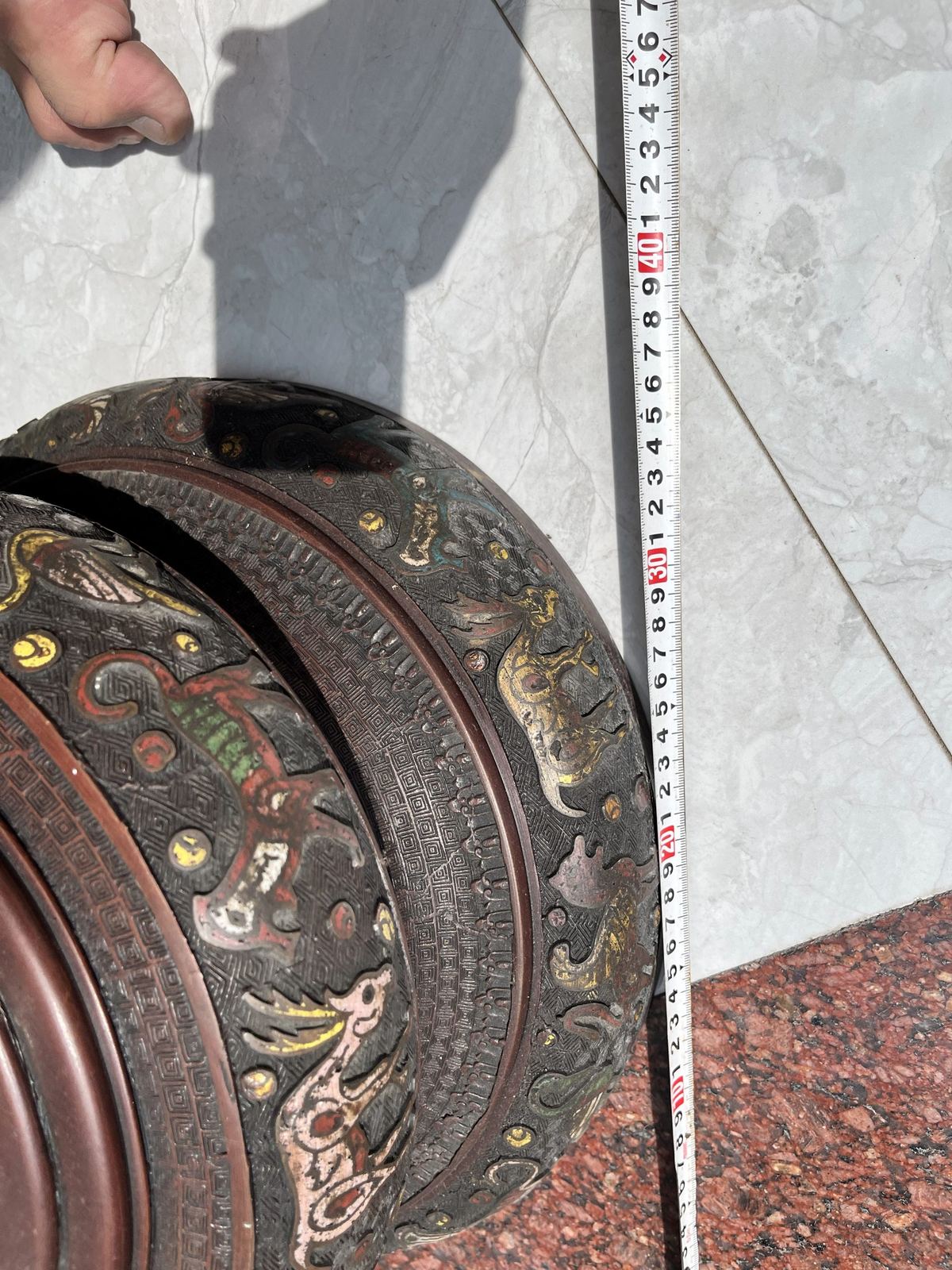 Đèn cây pháp lam, cao 188cm – ảnh 7
