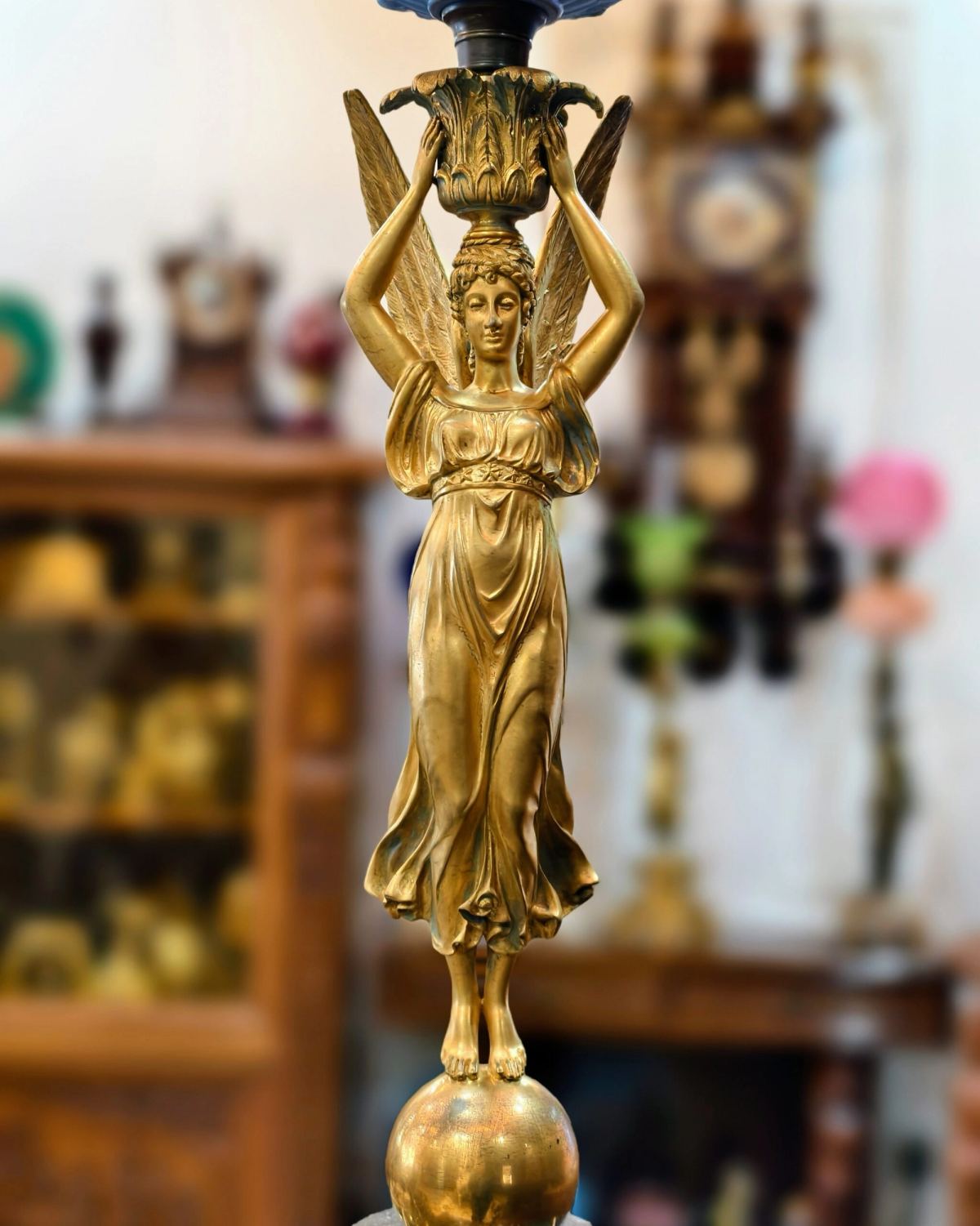 Đèn dầu tượng, cao 104cm – ảnh 4