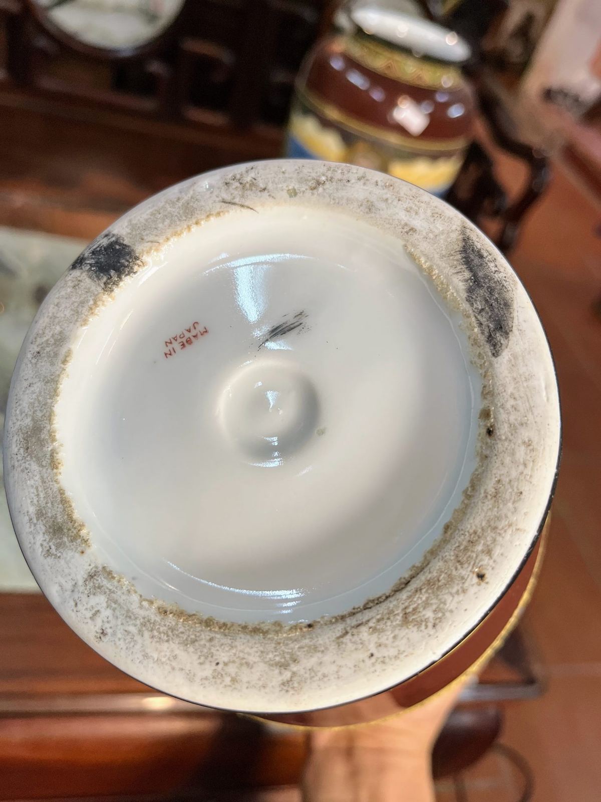 Cặp bình gốm Satsuma Nhật Bản, cao 31cm – ảnh 4