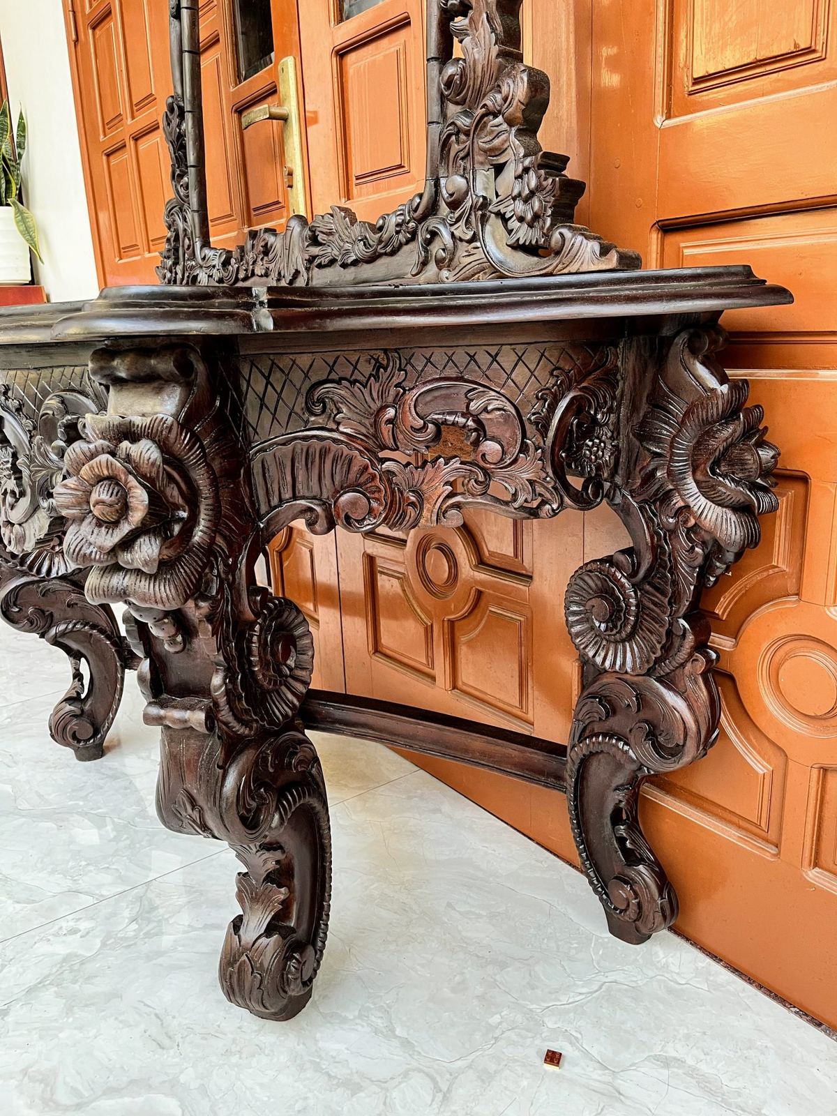 Bộ bàn gương gỗ Pháp – ảnh 6