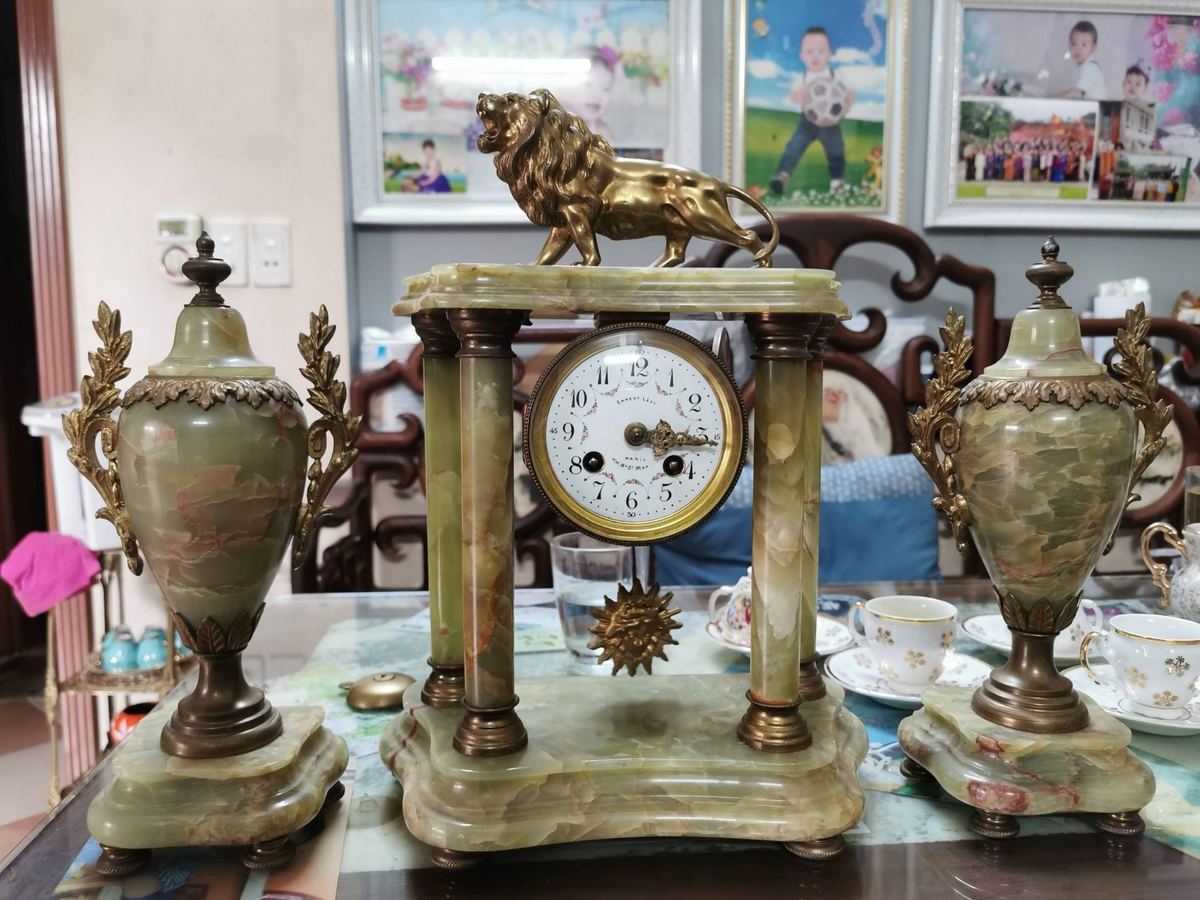 Bộ Đồng Hồ 3 Món Đá Cẩm Thạch – ảnh 1