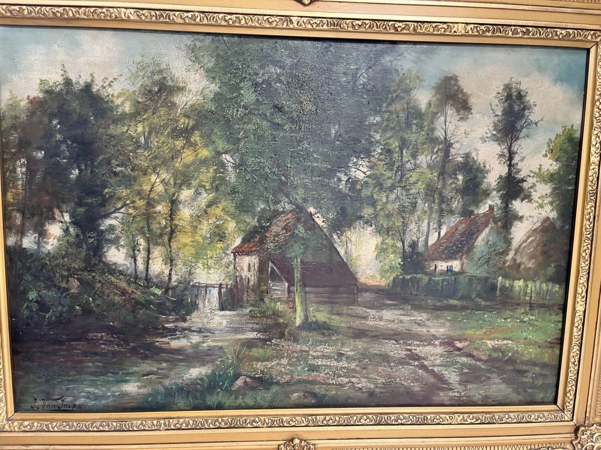 Tranh phong cảnh Pháp, cao 86cm – ảnh 3