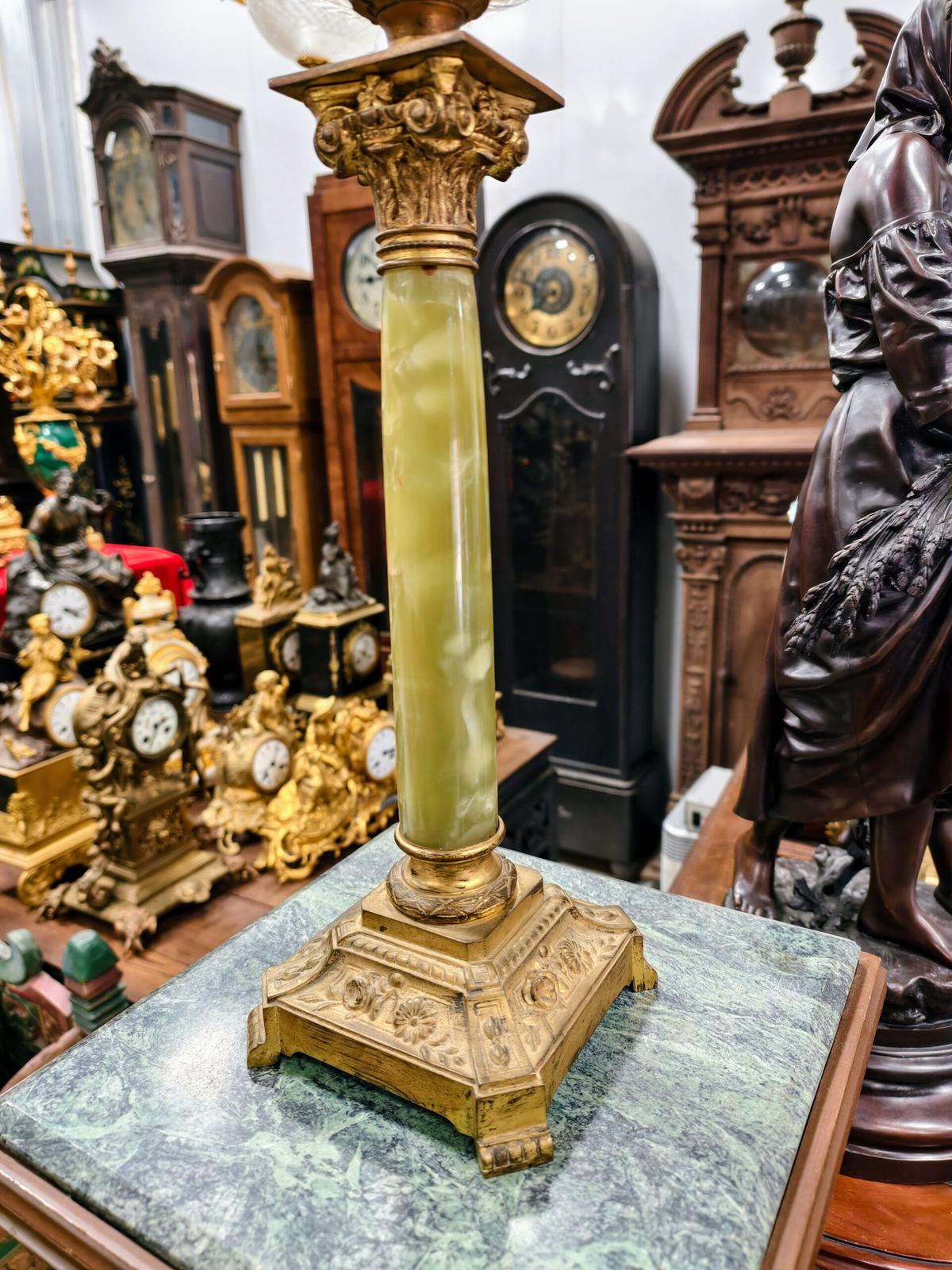 Đèn dầu Pháp, cao 81cm – ảnh 6