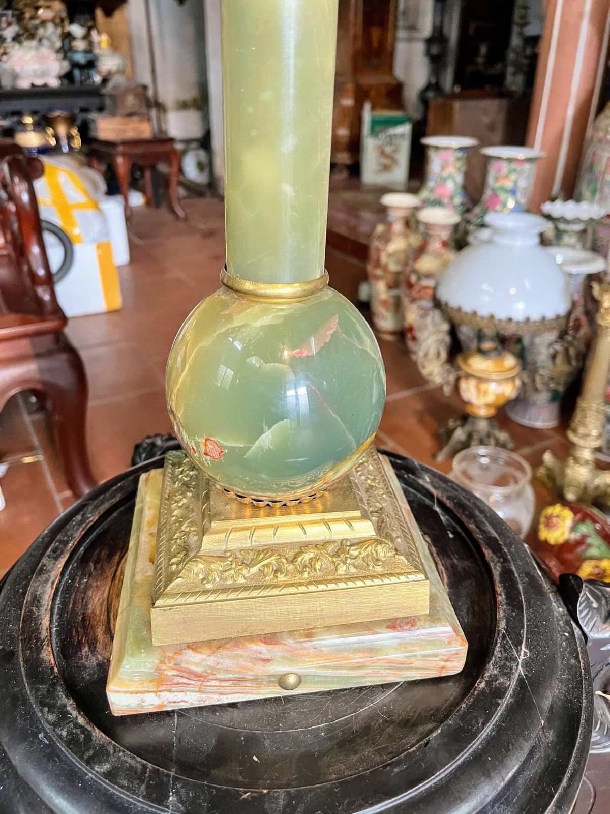 Đèn dầu Pháp, cao 87cm – ảnh 4