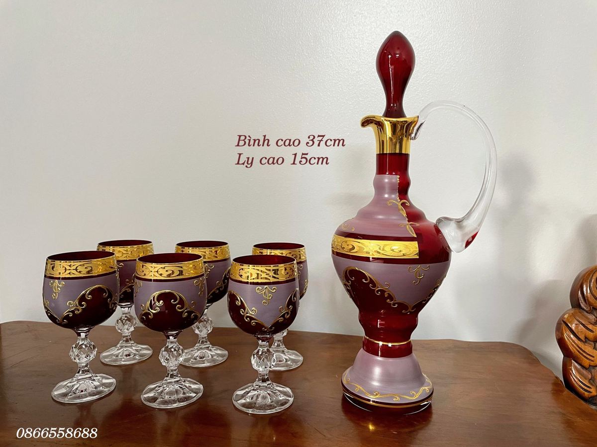 Bộ bình ly pha lê Tiệp – ảnh 1