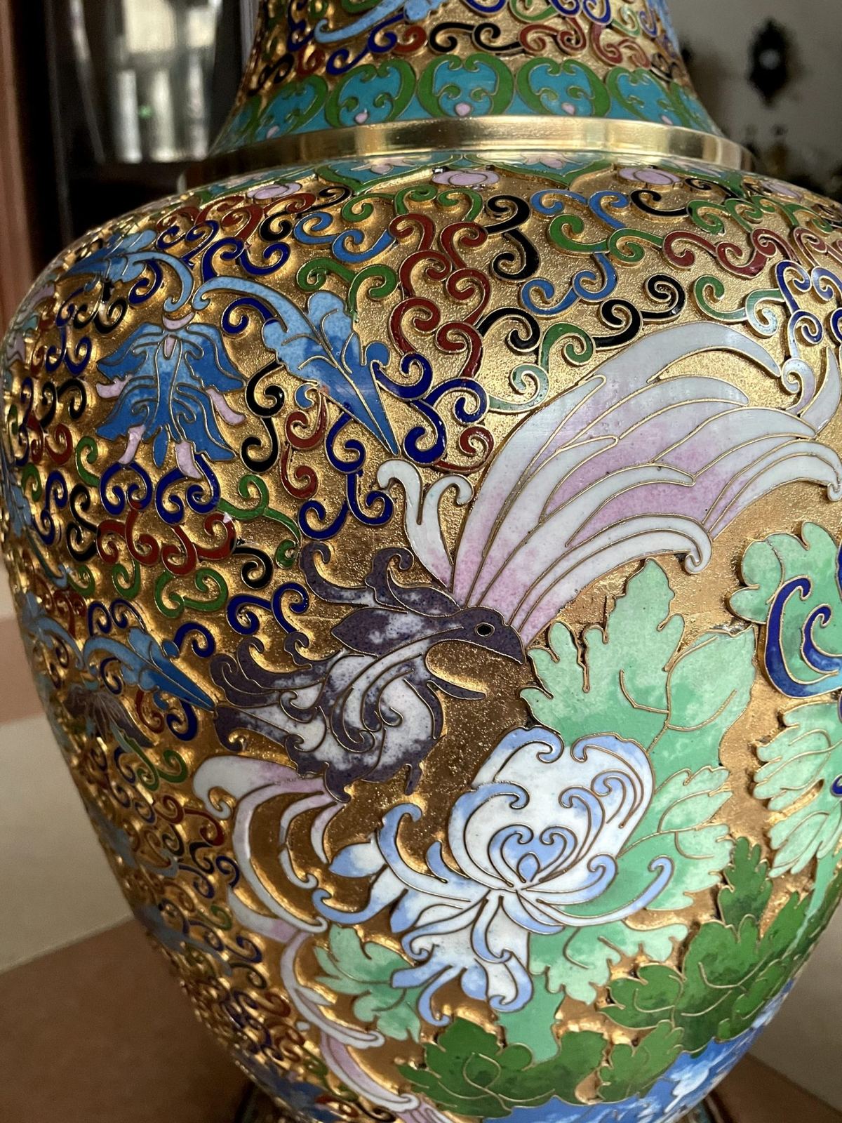 Bộ 3 món pháp lam, cao 58cm – ảnh 5