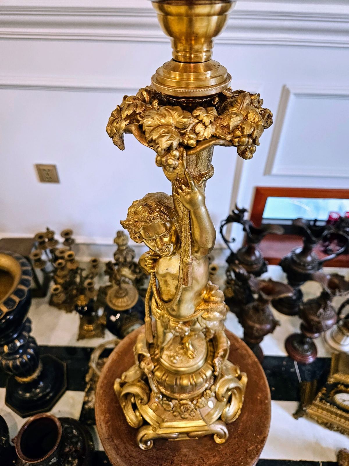 Đèn dầu Pháp, cao 96cm – ảnh 5