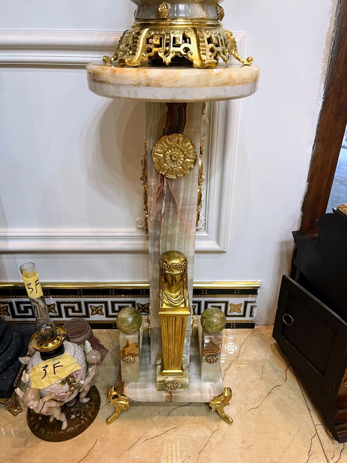 Đèn dầu tượng, cao 73cm – ảnh 6