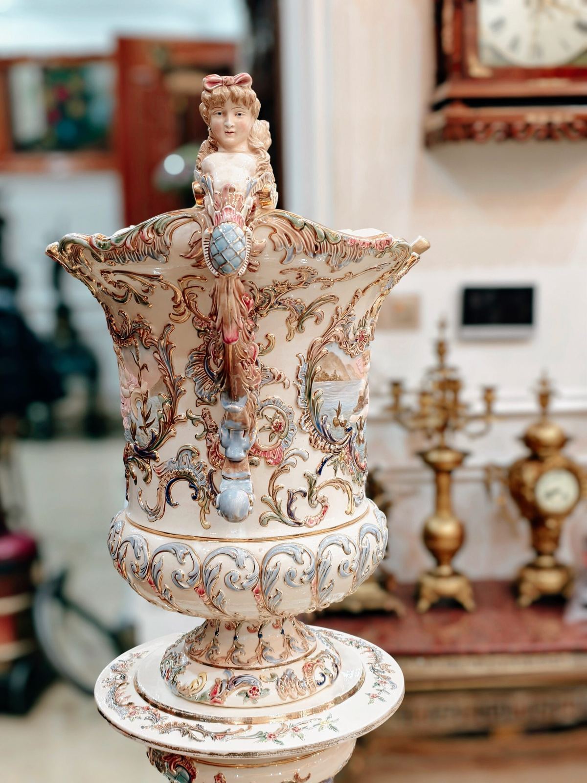 Chậu hoa sứ Ý, cao 98cm – ảnh 3