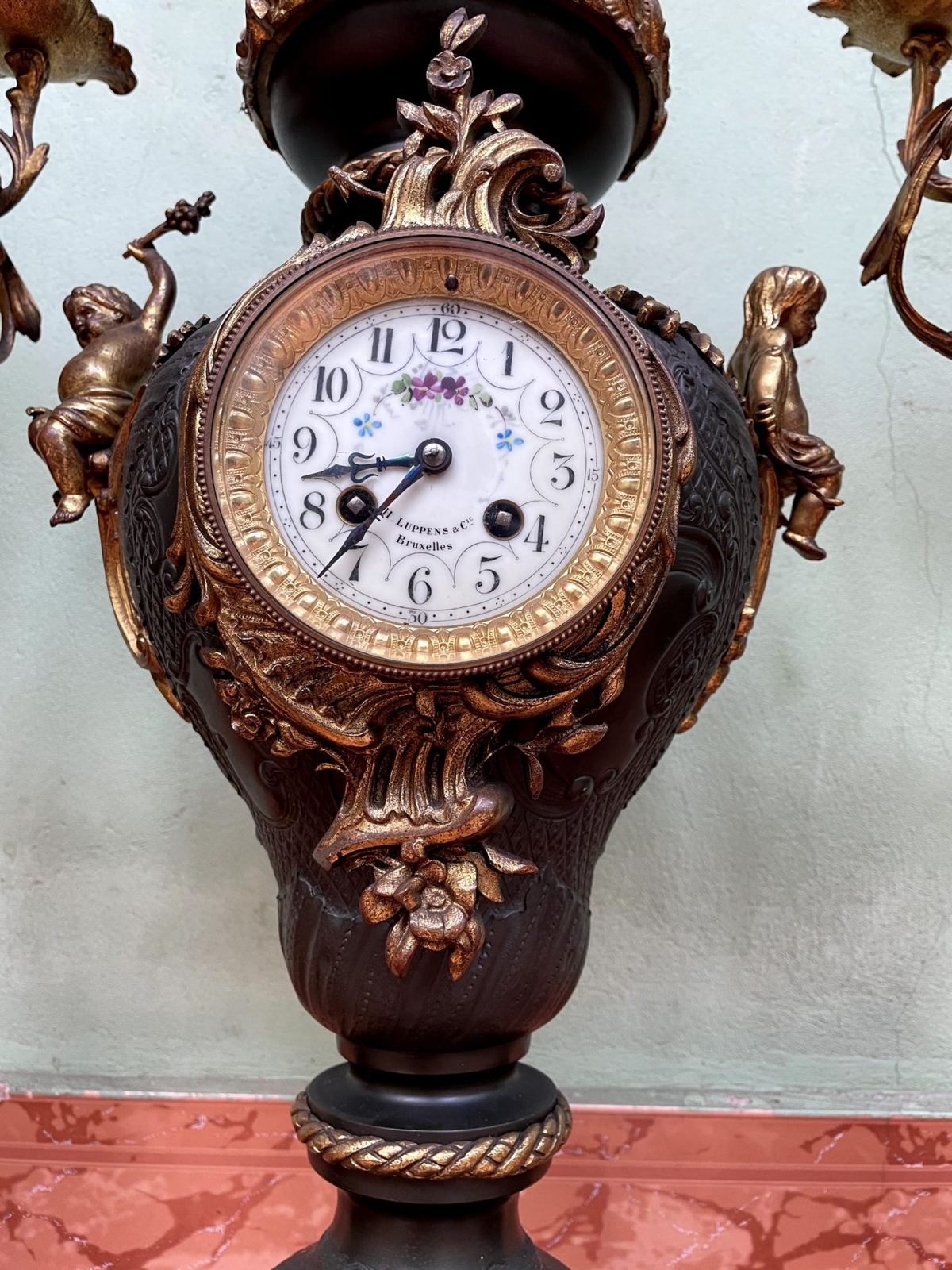 Bộ đồng hồ chân nến, cao 70cm – ảnh 7
