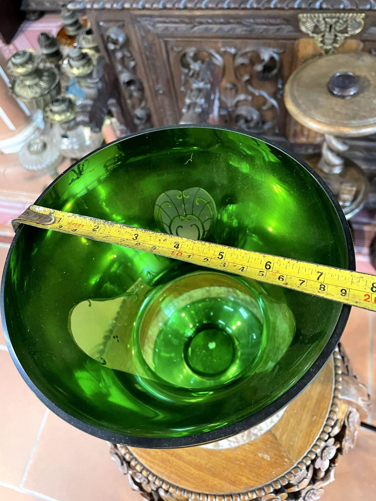 Bình hoa pha lê Séc, cao 26cm – ảnh 5