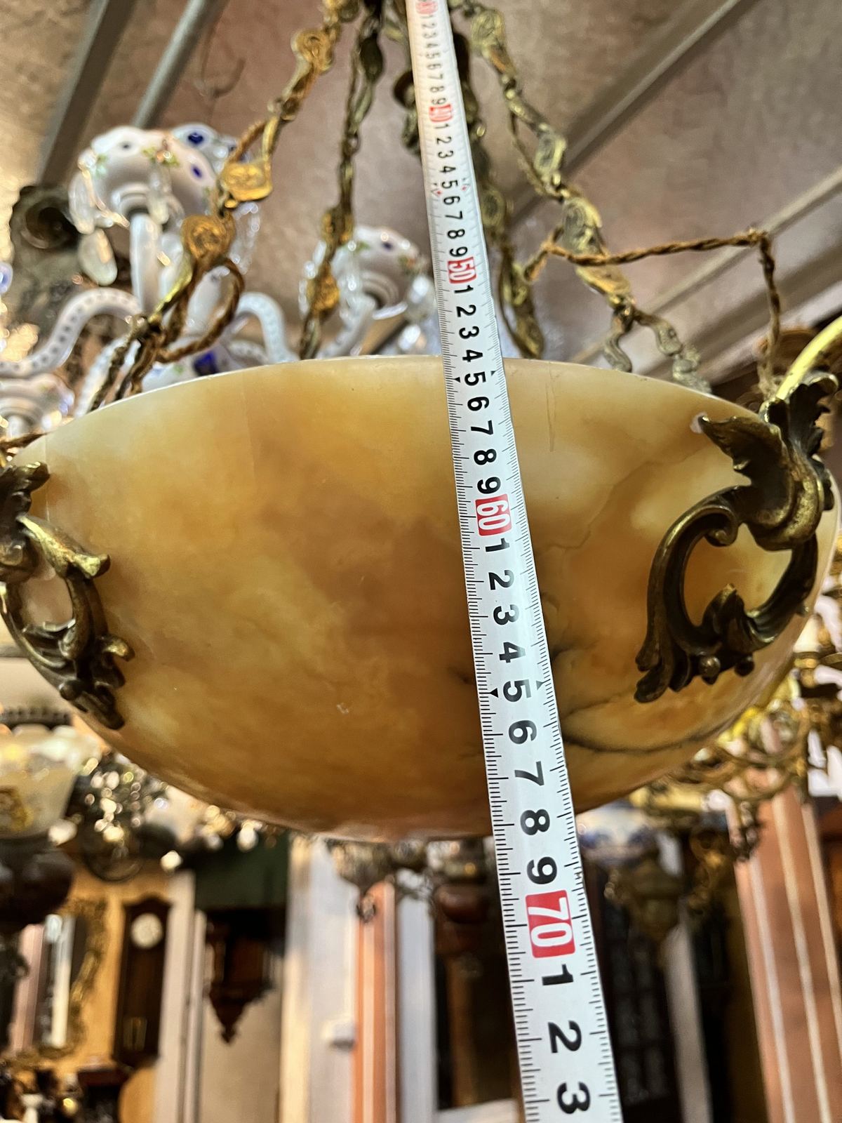 Đèn chao đá Pháp, dài 68cm – ảnh 5
