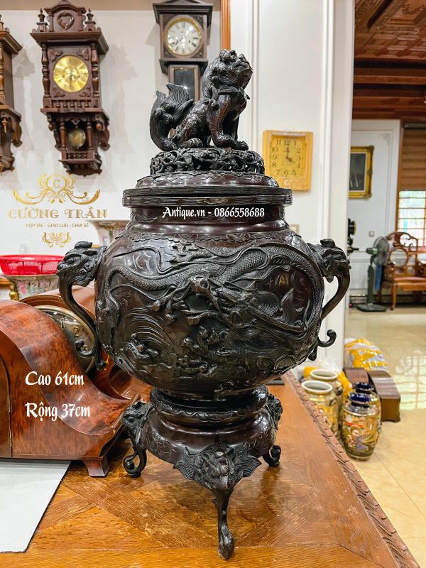 Đỉnh đồng xông trầm Nhật Bản – ảnh 1