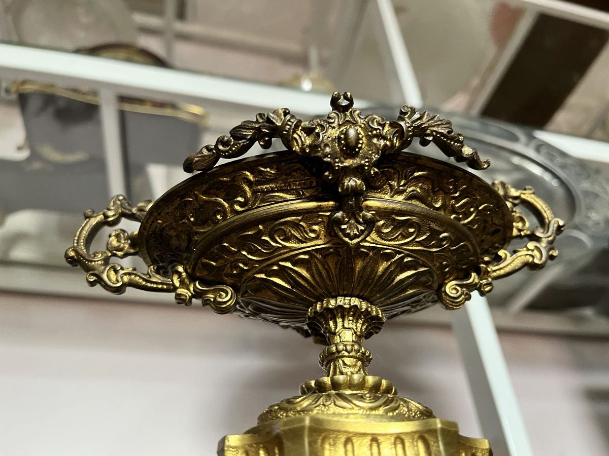 Đồng hồ để bàn Pháp, cao 44cm – ảnh 4