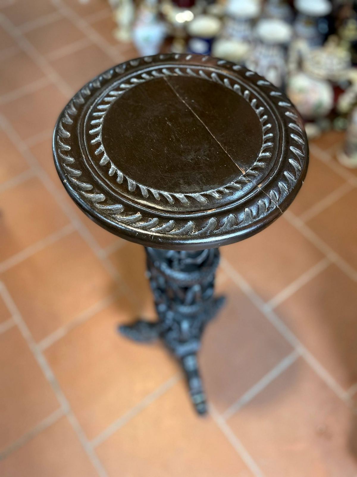 Đôn gỗ rồng cuốn – ảnh 6