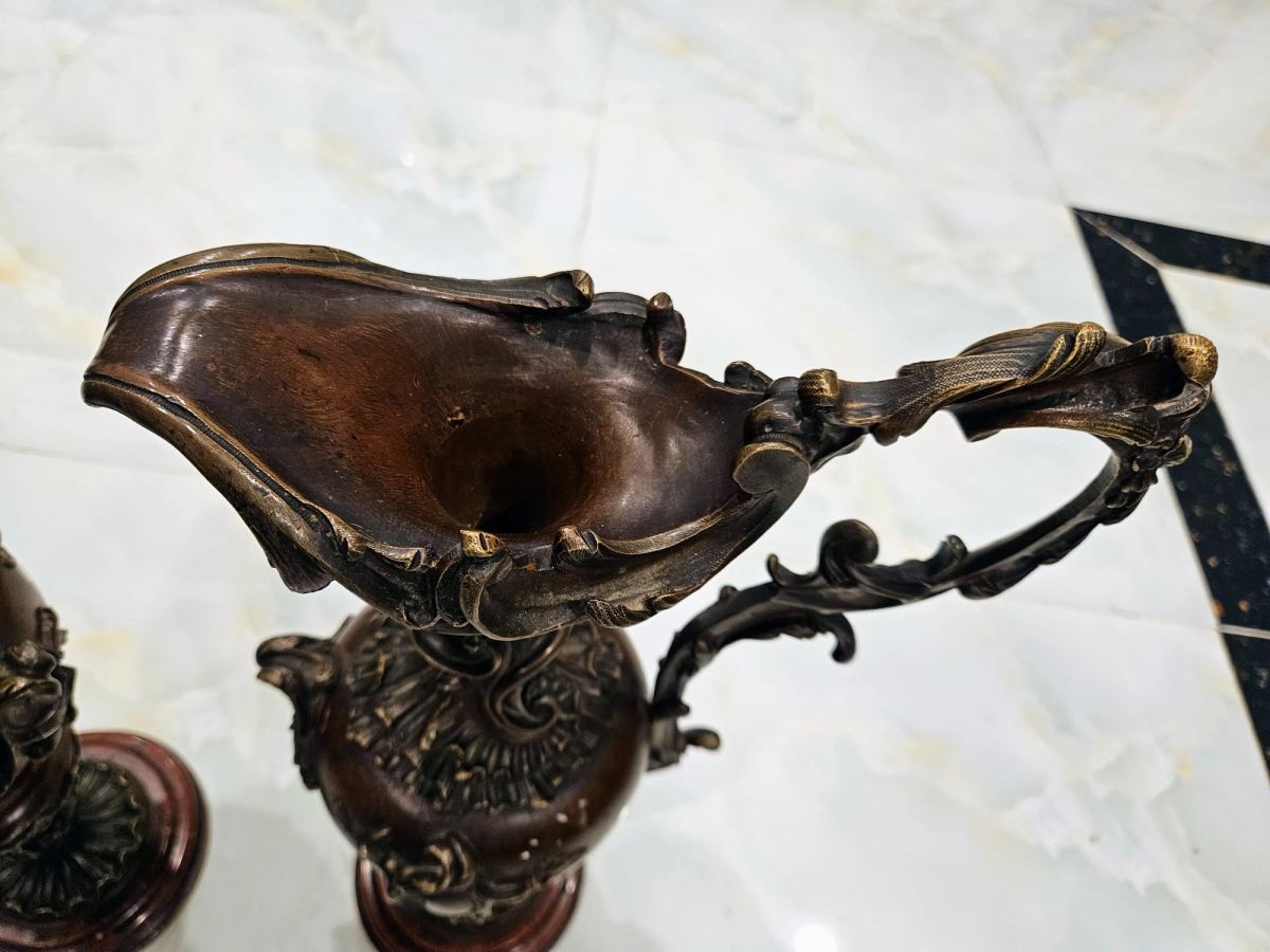 Cặp bình đồng Pháp, cao 52cm – ảnh 5