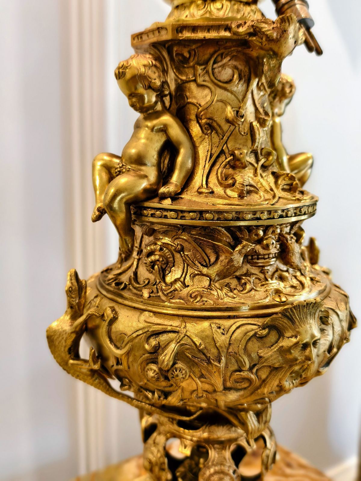 Đèn dầu Pháp, cao 61cm – ảnh 4
