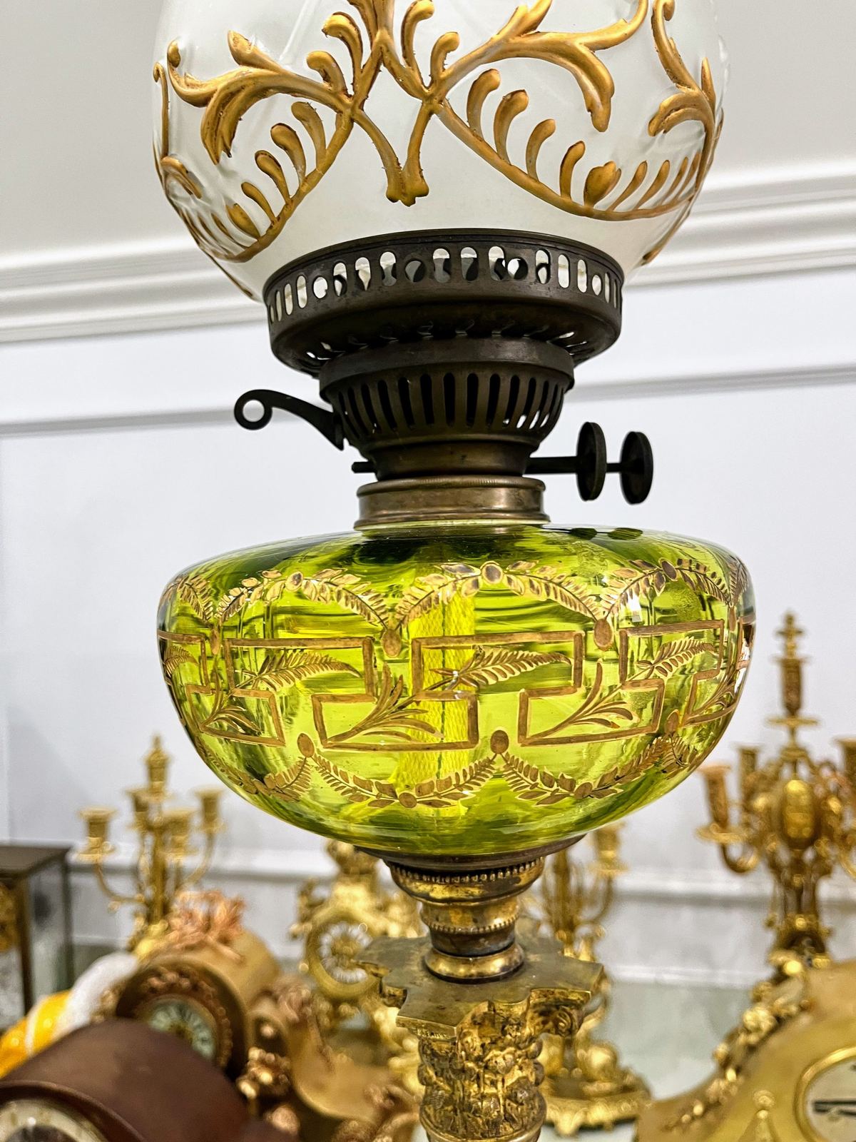 Đèn dầu Pháp, cao 102.5cm – ảnh 3
