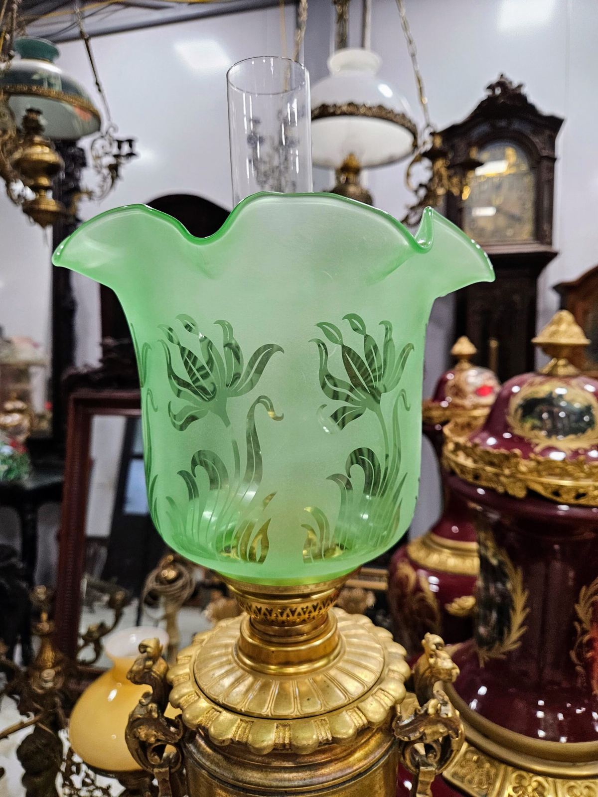 Cặp đèn dầu, cao 62cm – ảnh 2