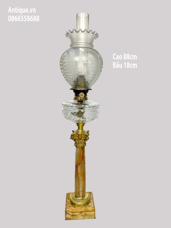 Đèn dầu Pháp, cao 88cm – ảnh 1