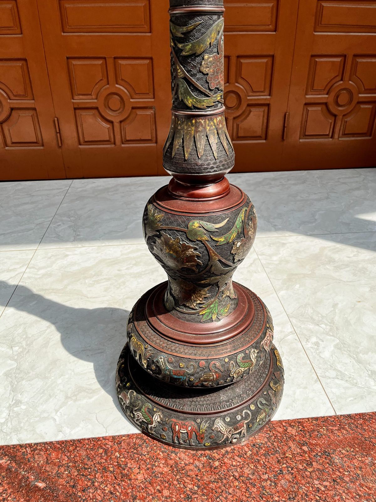 Đèn cây pháp lam, cao 188cm – ảnh 5
