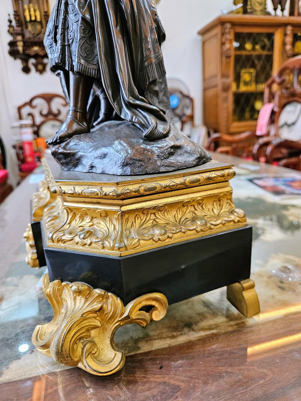 Tượng thiếu nữ Pháp, cao 46cm – ảnh 6