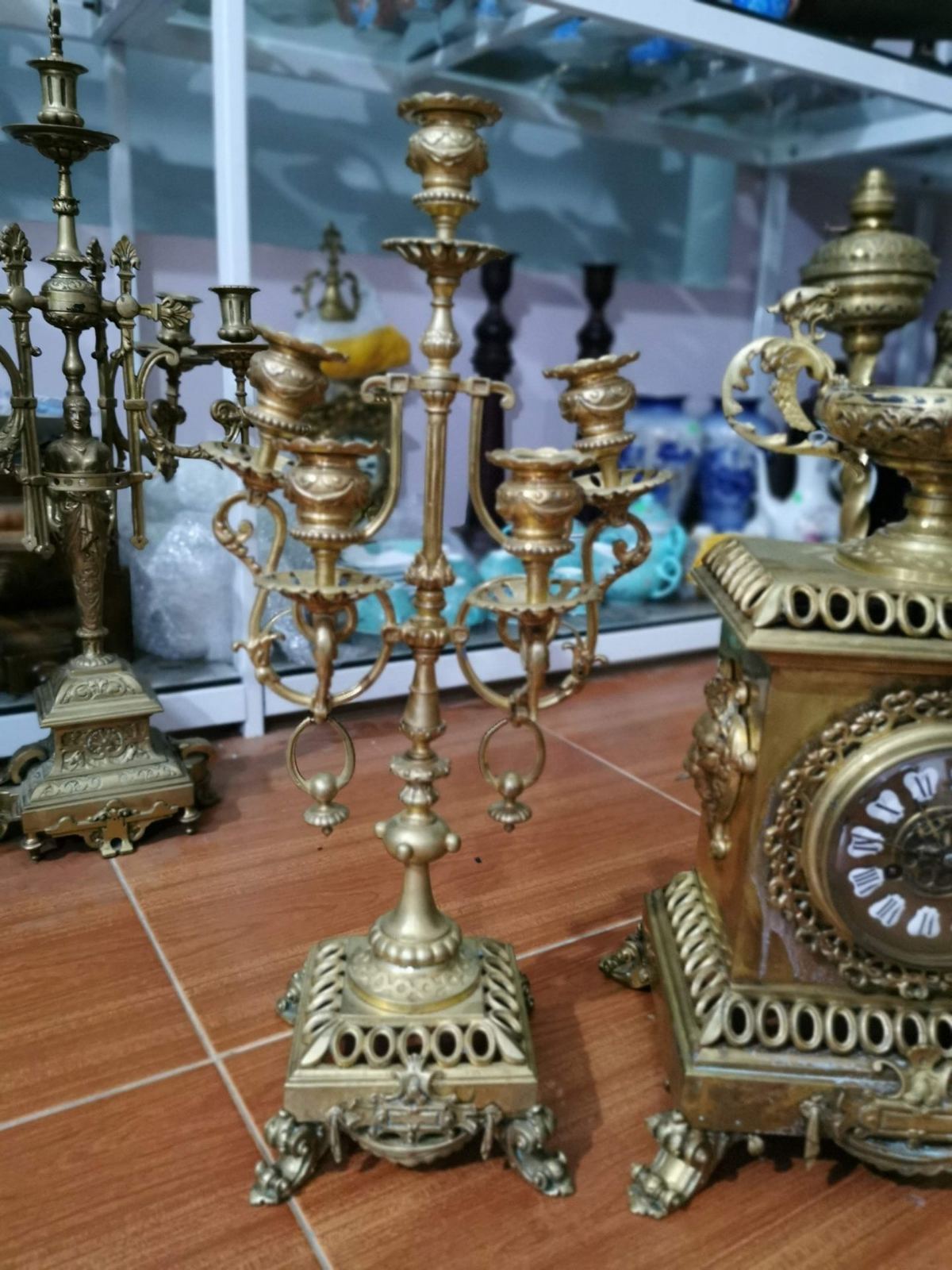 Bộ đồng hồ chân nến size trung – ảnh 3