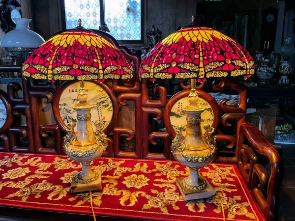 Cặp đèn bàn tiffani – ảnh 1