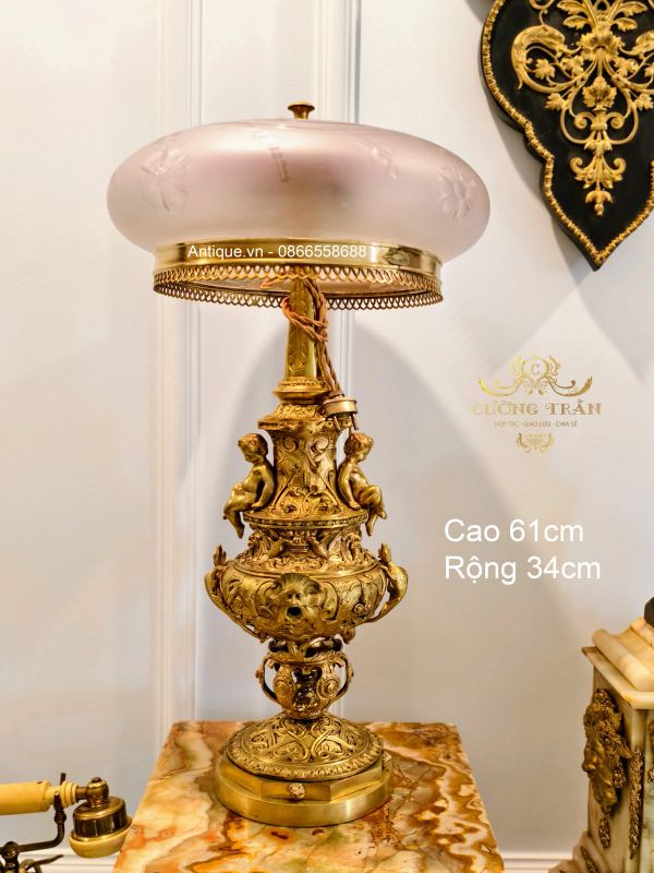 Đèn dầu Pháp, cao 61cm – ảnh 1