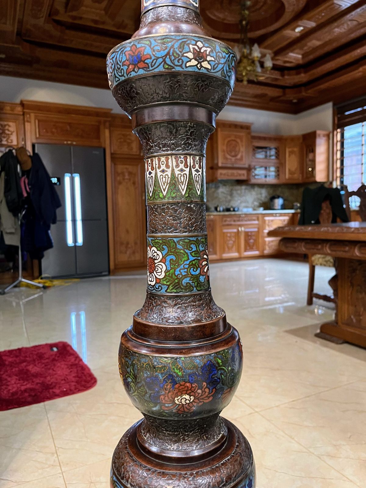 Đèn cây pháp lam, cao 197cm – ảnh 6