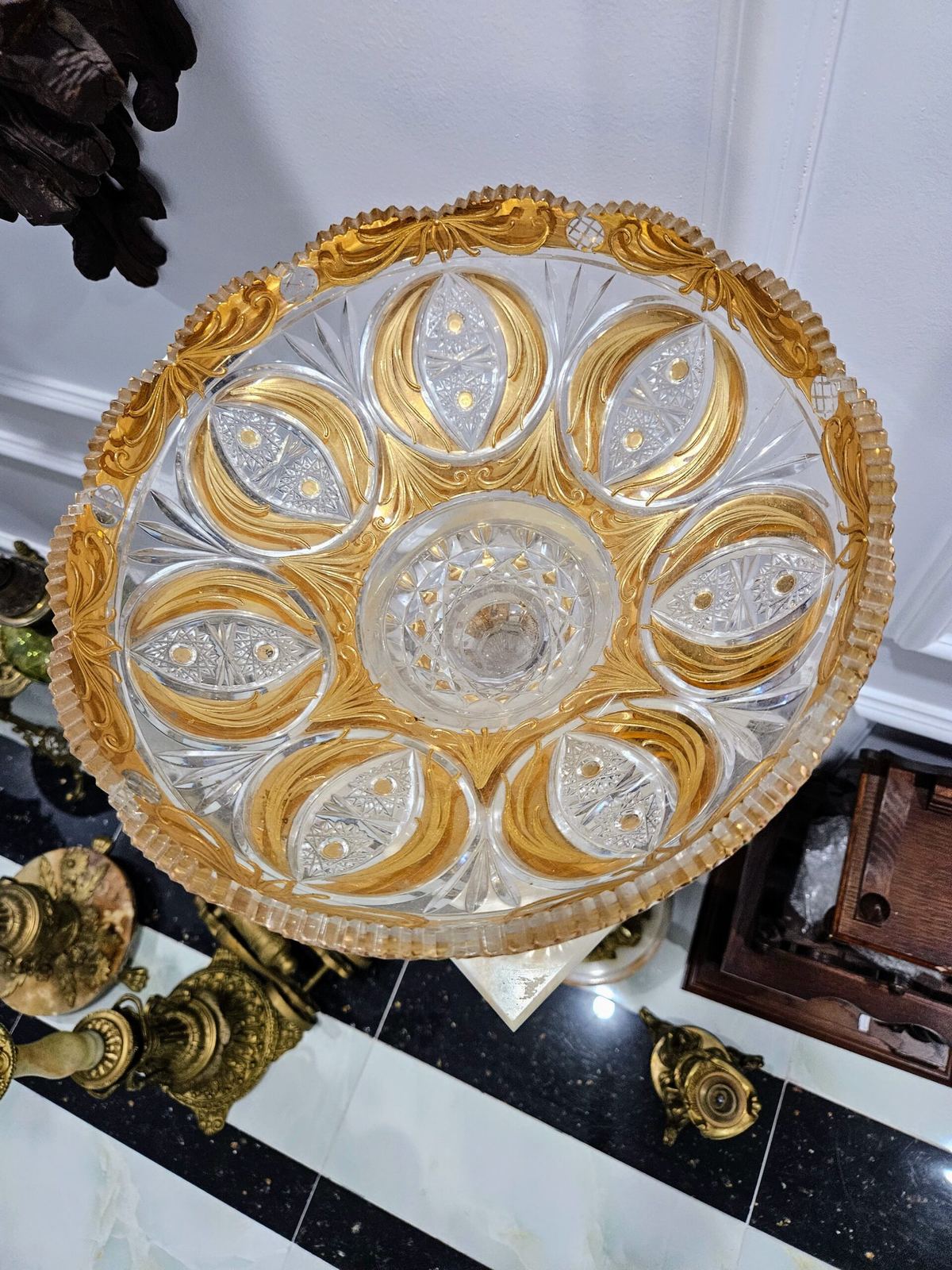 Chiếc âu pha lê Bohemia, cao 23cm – ảnh 2