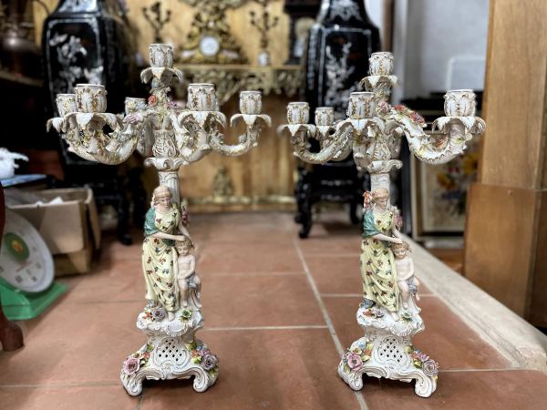 Đôi chân nến sứ Ý – ảnh 1