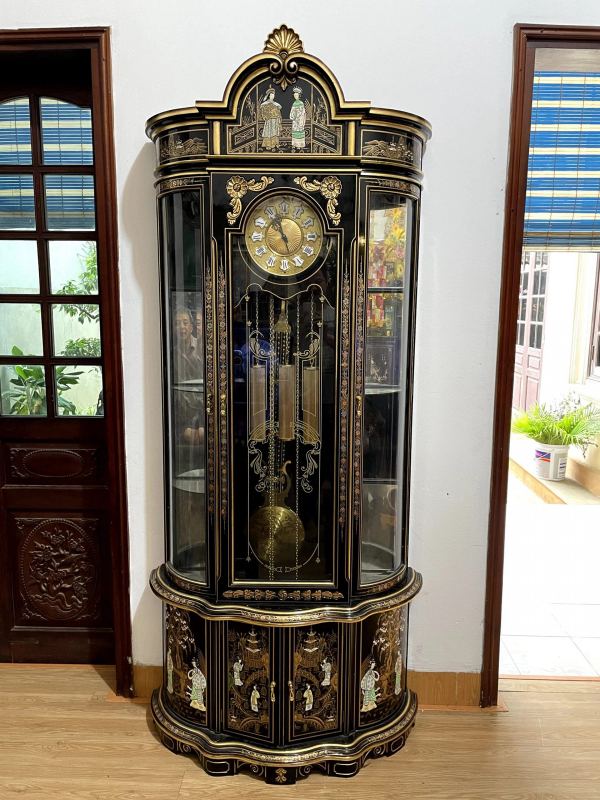 Đồng hồ tủ sơn mài – ảnh 1