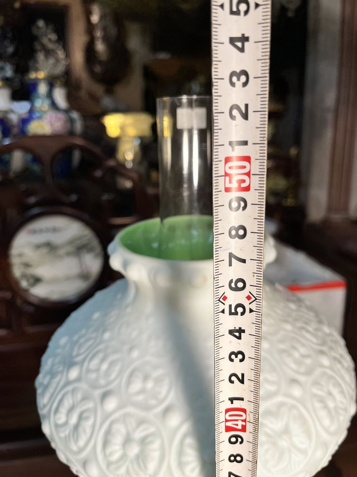 Đèn dầu bàn Pháp, cao 52.5cm – ảnh 4